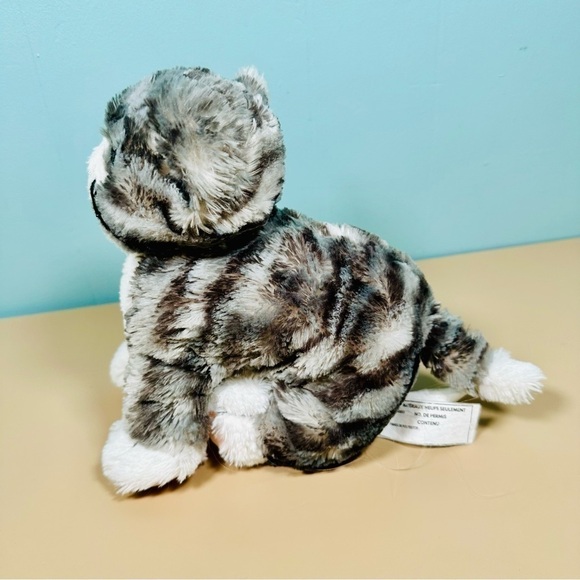 IKEA Kitty Cat  Plush Stuffed Animal Soft Toy Gray White Tabby Lilleplutt 9.5" - Picture 3 of 8